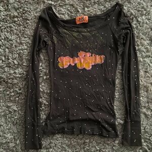 Juicy Couture Brown Long Sleeve T Shirt size small